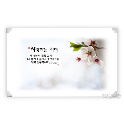 eps하이그로시예배상(소 48 x 30 cm) - 꽃사랑하는자여(단체: 20개)